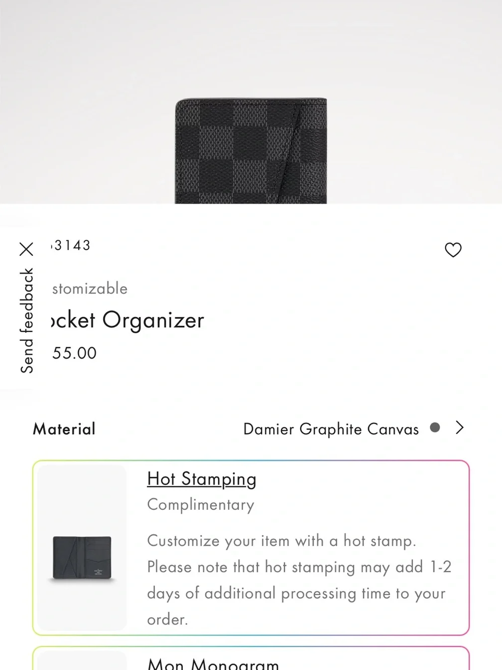 Louis Vuitton compact card